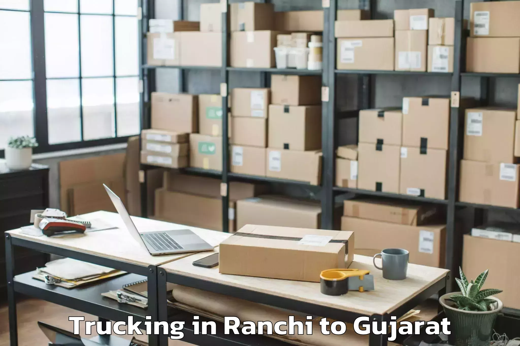 Trusted Ranchi to Nirma University Ahmedabad Trucking